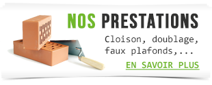 cloison, doublage, faux plafonds